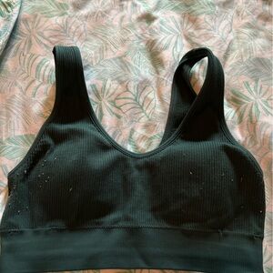 Aerie Black Ribbed Bodysuit